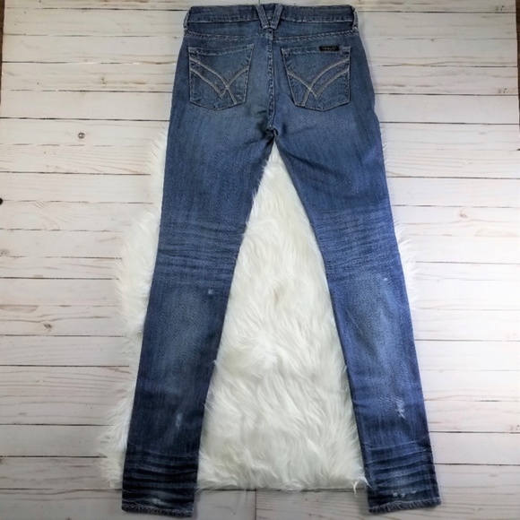WILLIAM RAST Ultra Skinny Distressed Jeans Size 25 - Picture 4 of 8